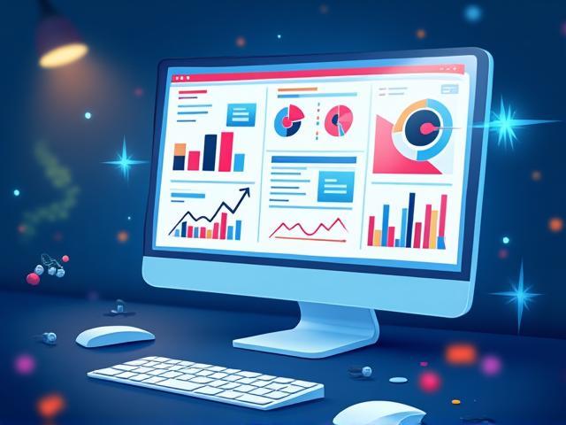 डिजिटल मार्केटिंग अभियान के ग्राफिक्स और एनालिटिक्स डैशबोर्ड